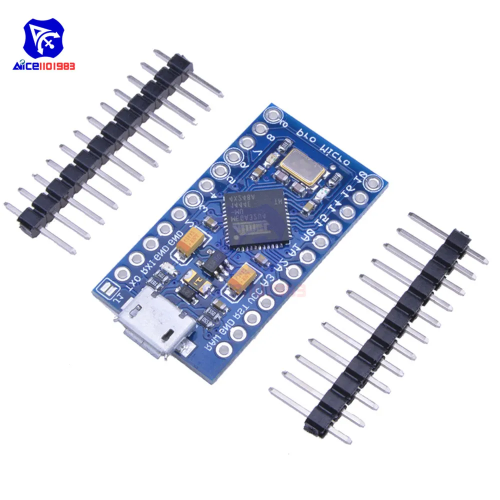 Micro USB ATmega32U4 Pro Micro 3,3 V/5V 8MHz/16MHz Modul für Arduino – Bild 2