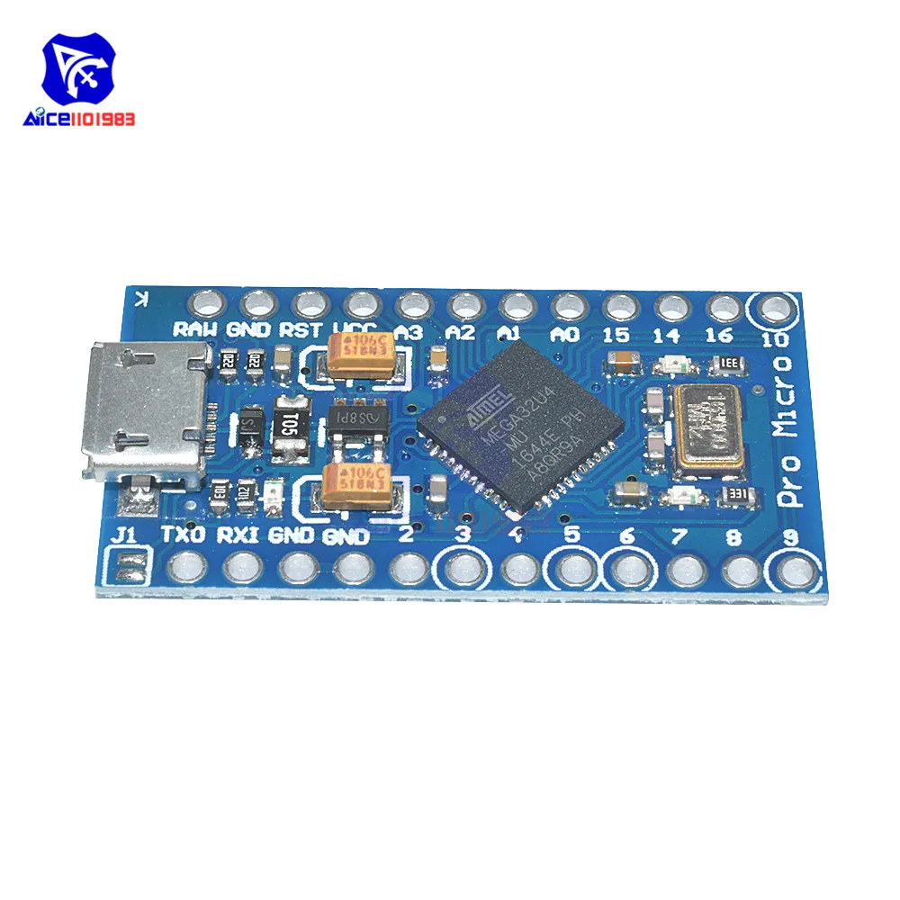 Micro USB ATmega32U4 Pro Micro 3,3 V/5V 8MHz/16MHz Modul für Arduino – Bild 6