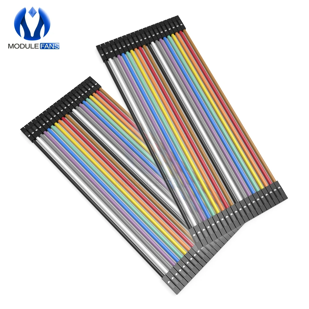 2,54mm Dupont Kabel Weiblichen zu Weiblich Bunte Dupont (40 Stück) – Bild 3
