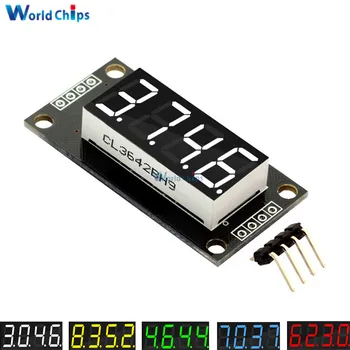 0,36 zoll 0.36 "4-Stelligen Rot/Grün/Gelb/Blau/Weiß LED Display Rohr Dezimalstelle 7 segmente TM1637 Modul