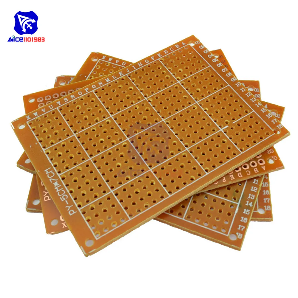 Diymore 5 Teile/los Universal PCB Board 50x70mm 2,54mm Loch Pitch – Bild 6