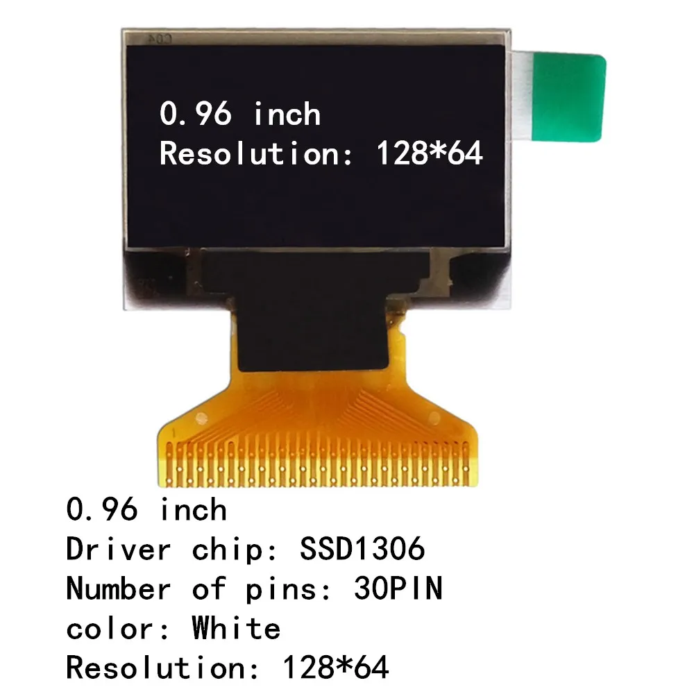 0,96 Zoll OLED-Display 30PIN SSD1315 SSD1306 ST7735S 12864 Punktmatrix – Bild 5