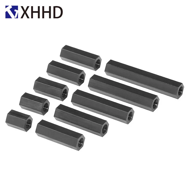 M2 M 2,5 M3 M4 PCB Spacer Nylon Schwarz Hex Weibliche Standoff Nylon – Bild 3