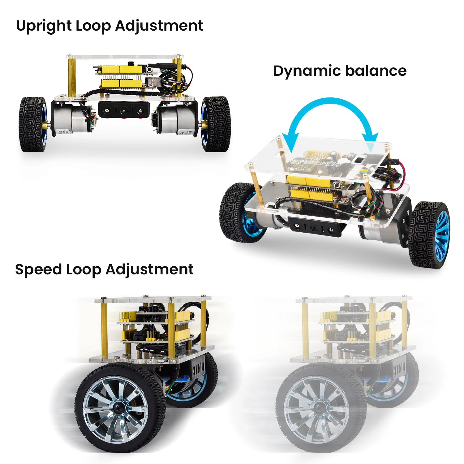 Keyes tudio DIY programmier bare Balance Roboter Auto Kit für Arduino – Bild 5