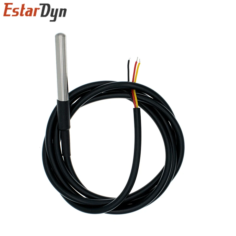 DS18B20 Temperatursensor-Modul-Kit Wasserdichtes 100CM Digitales – Bild 2