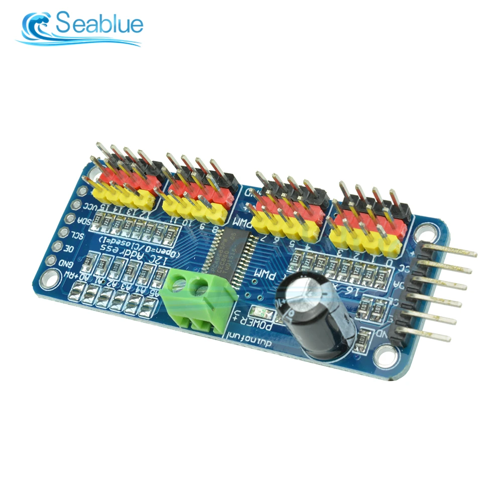 PCA9685 16 Kanal 12-bit PWM Servo Motor Fahrer I2C Interface Modul DC – Bild 4