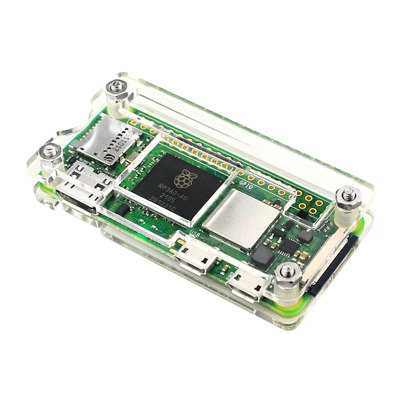 Raspberry Pi Zero 2 W Acrylgehäuse, transparente Schale – Bild 4