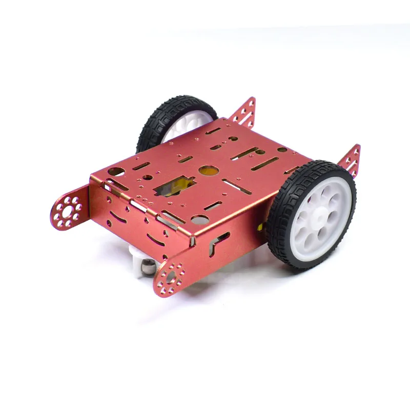 2WD Aluminium 2WD Auto Bildung Spielzeug Neue Legierung Auto Chassis – Bild 3