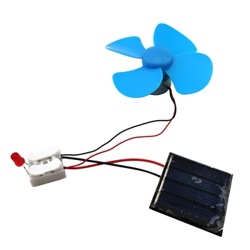 Solar Panel Test Studie Forschung Kit Wind Power Generator DC Motor DIY Fan Wissenschaft Bildung Modell