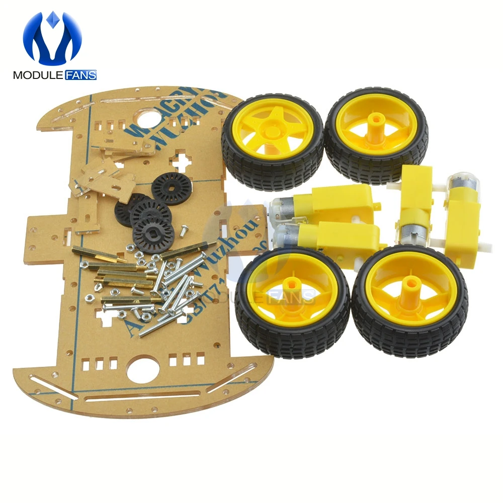 4WD Roboter Smart Car Chassis Kits mit Geschwindigkeit Encoder – Bild 6
