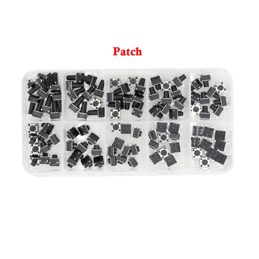 10 Modelle 6*6 Taktschalter Taktile Druckschalter Kit (100 Stück) – Bild 3