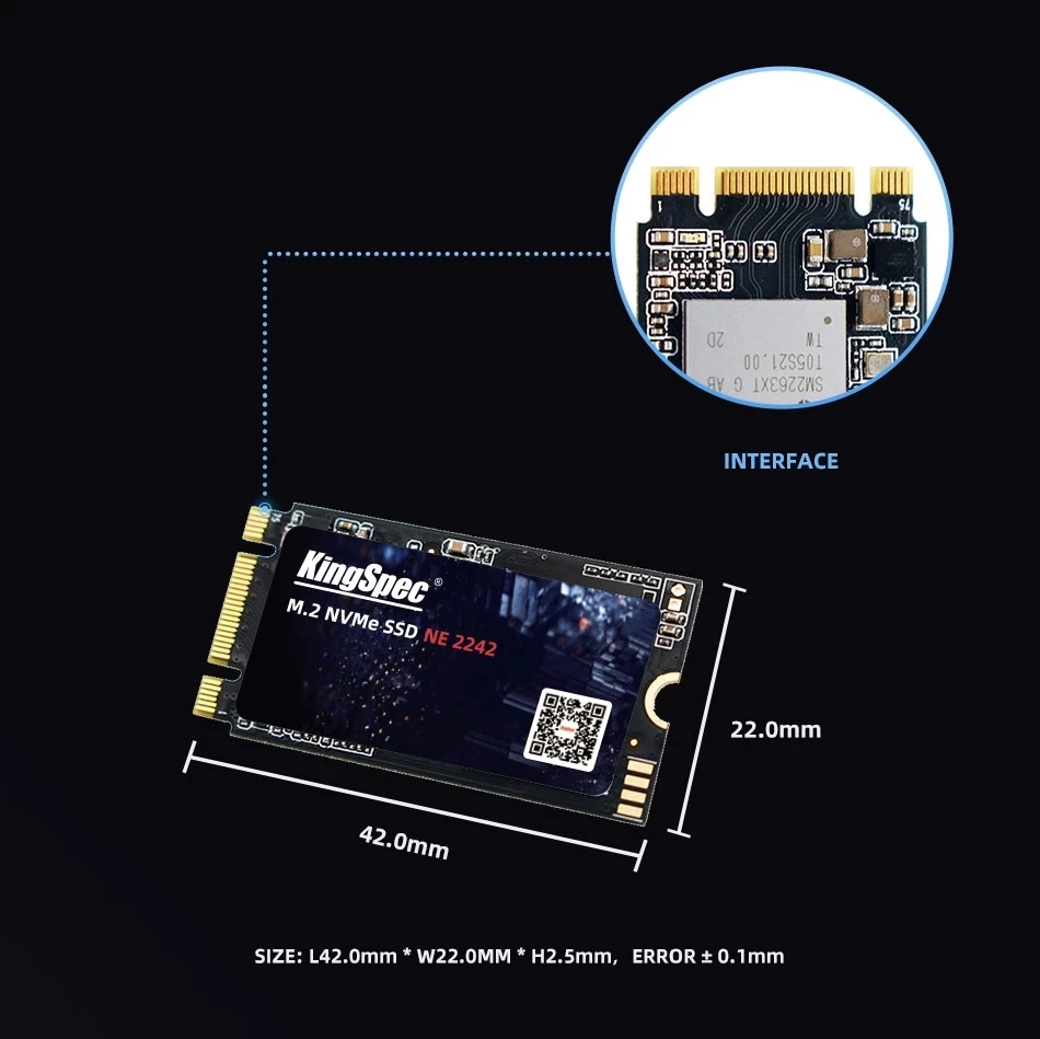 SSD M2 NVMe PCIe 3.0x2 2242 M.2 SSD 512GB 256GB 1TB Festplatte m.2 – Bild 4