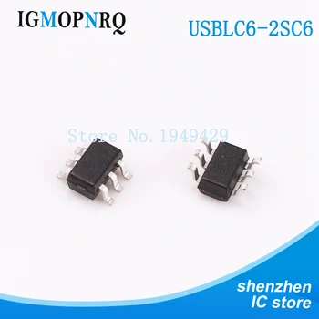 USBLC6-2SC6 SOT23 USBLC6 UL26 ESD suppressor /TVS diode ESD Schutz Low Cap (10 Stück)
