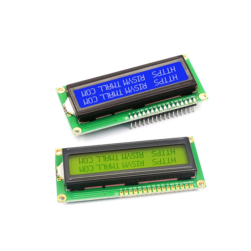 LCD1602 1602 LCD-Modul Blau/Gelb Grüner Bildschirm 16x2 Zeichen – Bild 3