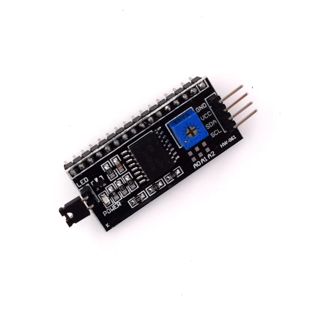 LCD1602 1602-Modul, blauer/grüner Bildschirm, IIC/I2C, 16 x 2 Zeichen, LCD-Anzeigemodul. 1602, 5 V, grüner