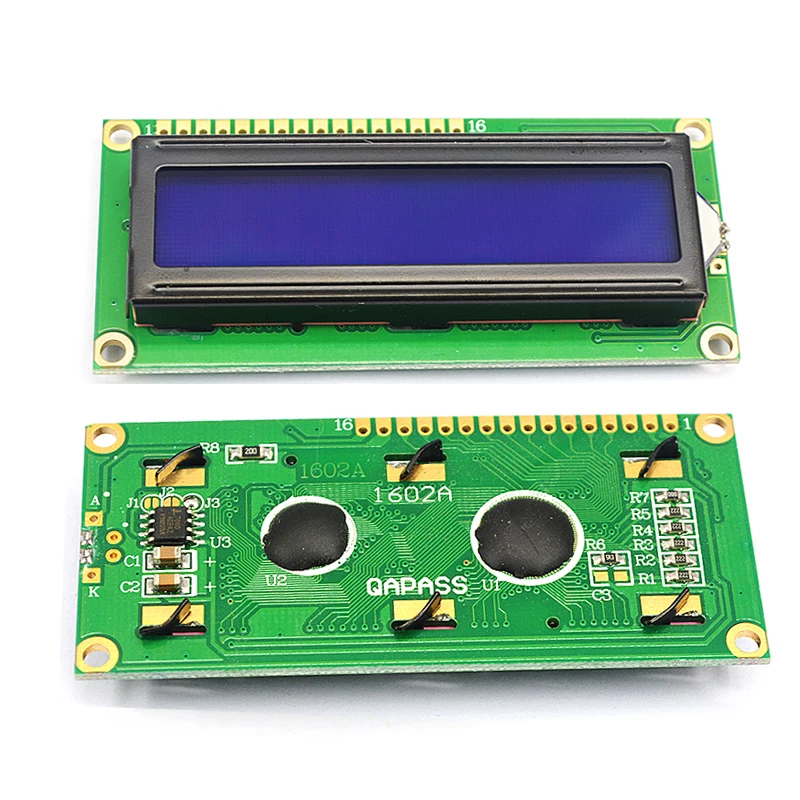 LCD1602 1602 LCD-Modul Blau/Gelb Grüner Bildschirm 16x2 Zeichen – Bild 5