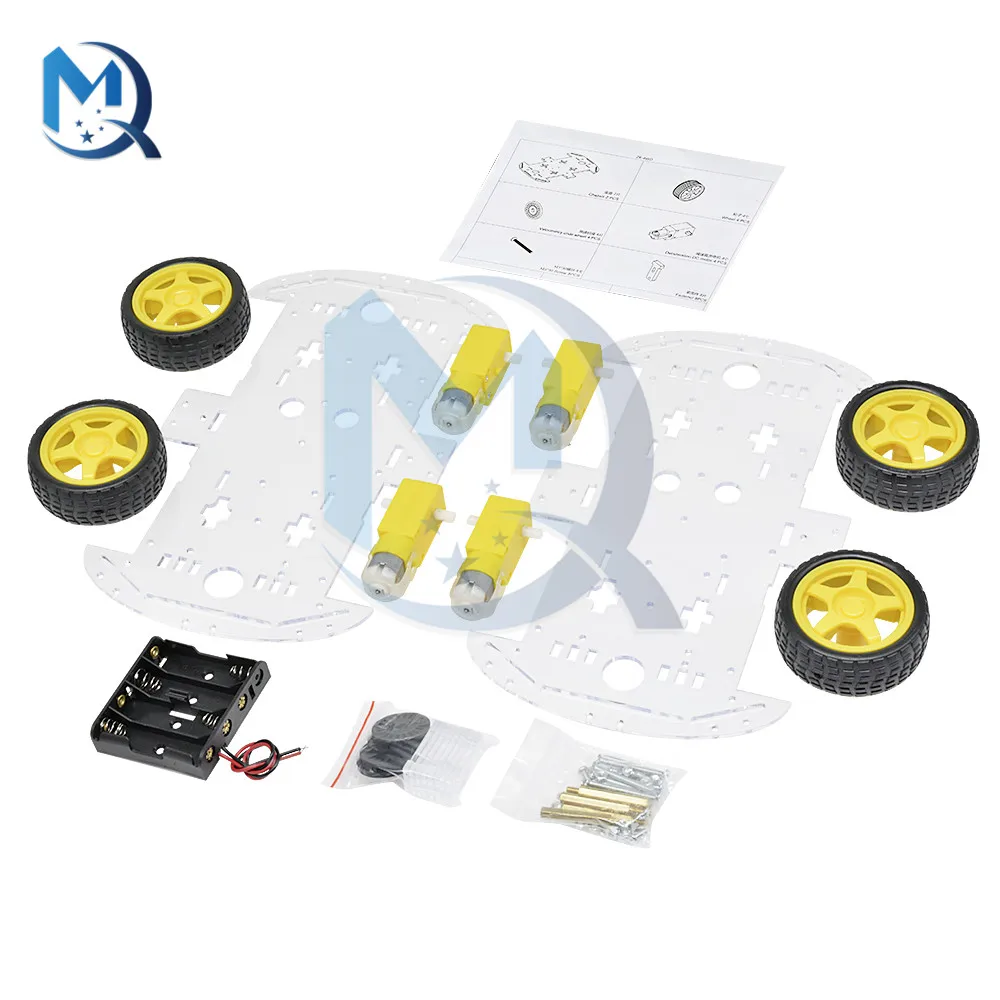 Smart Auto DIY Kit 4WD 4-rad Smart Roboter Auto Chassis Kits – Bild 6