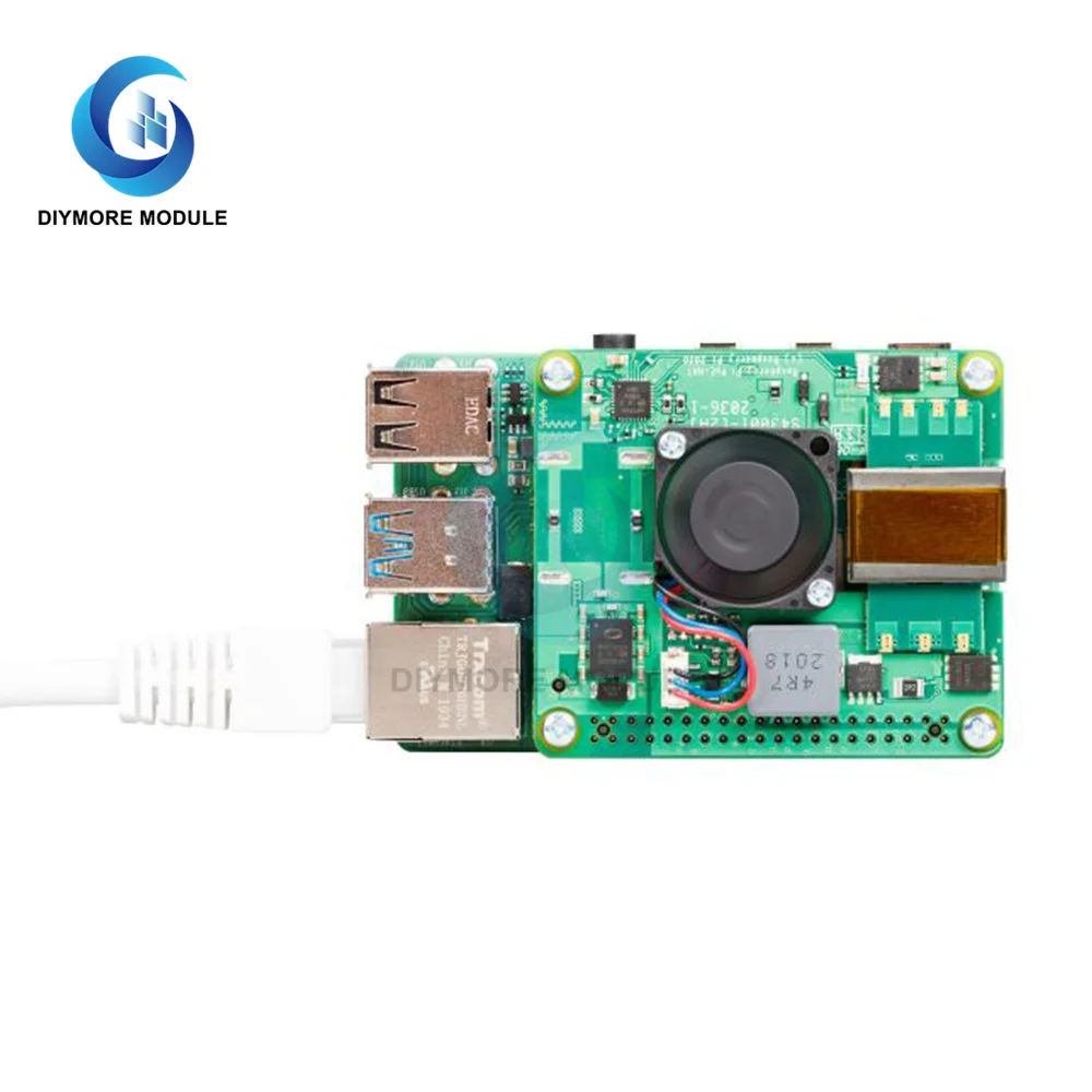 Raspberry Pi PoE + HUT für Raspberry Pi 4B/3B + 802,3 af/at-konform DC – Bild 4