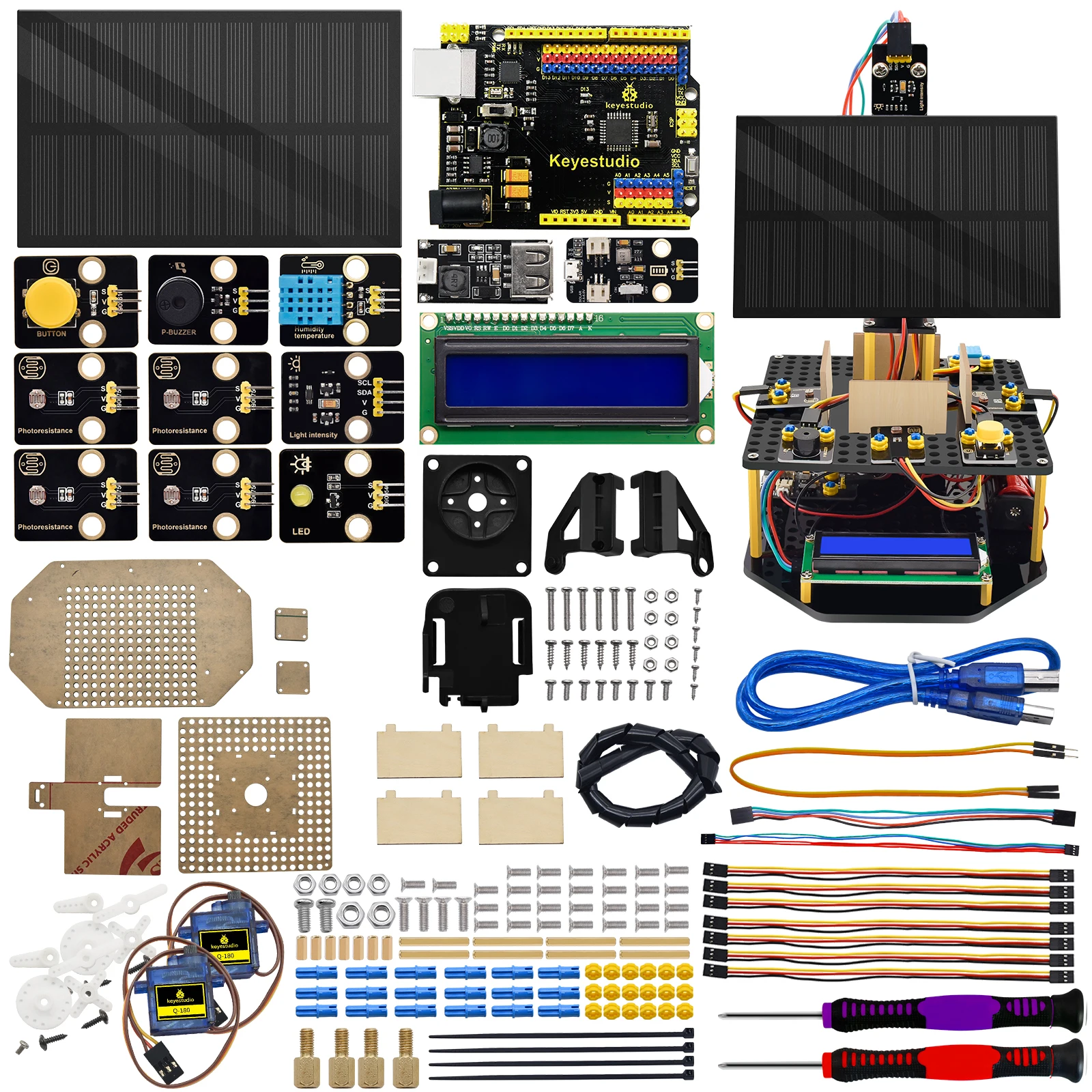 Keyestudio Acryl Smart Solar Tracker System Tracking Starter Kit – Bild 2