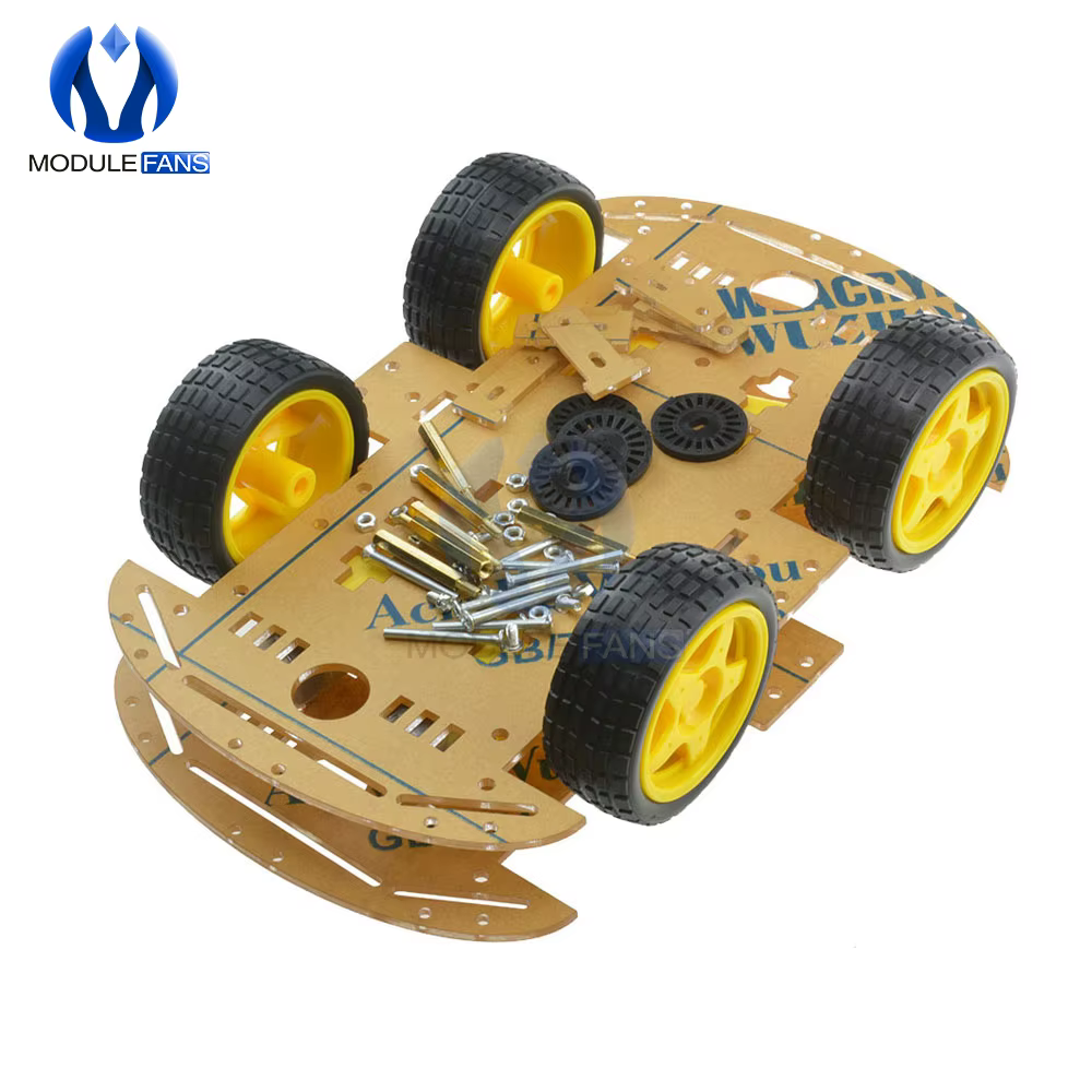 4WD Roboter Smart Car Chassis Kits mit Geschwindigkeit Encoder Für Arduino 51 M26 DIY Bildung Kit Diy
