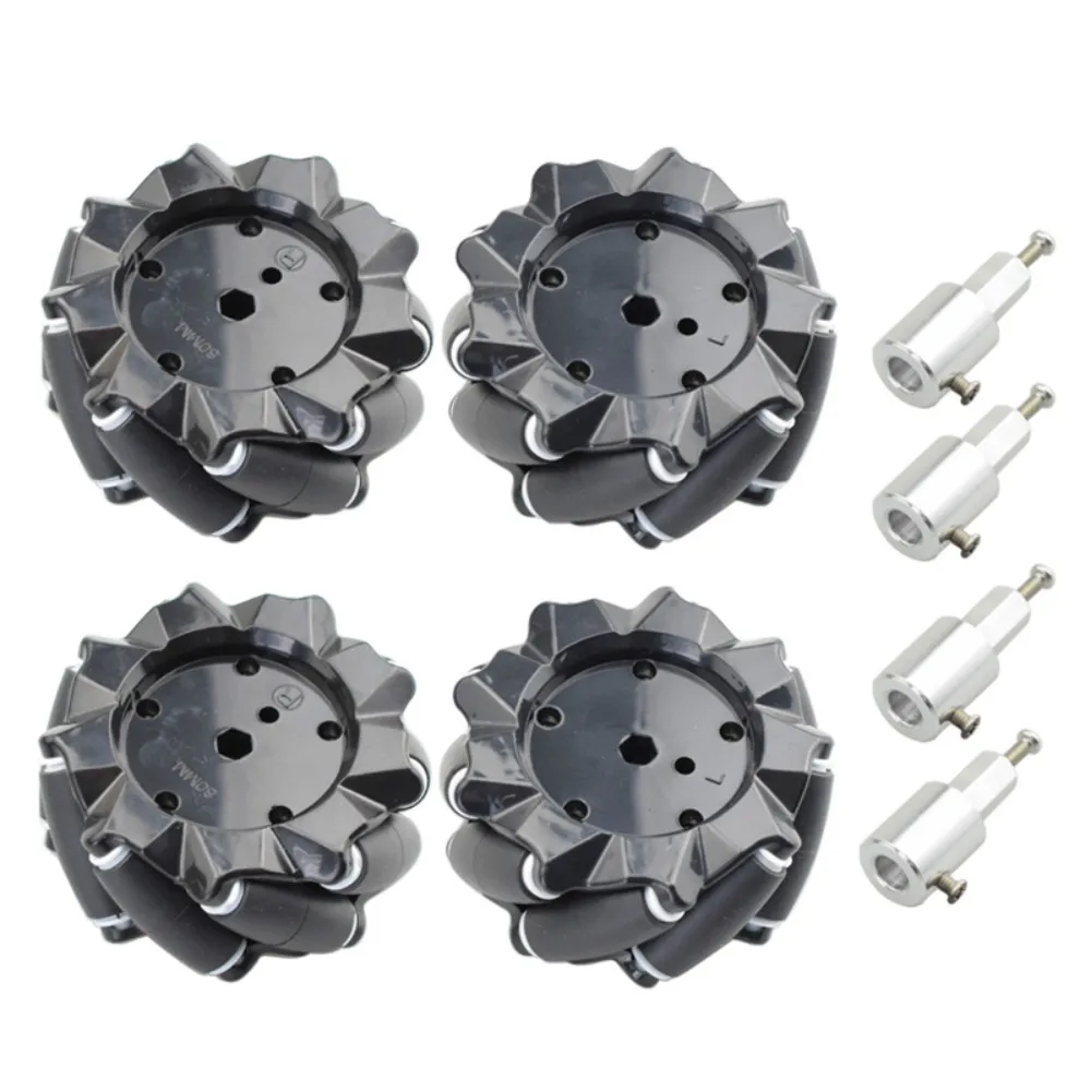 Doppel platte 15kg Last 4WD Omni Mecanum Rad Auto Kit mit 4 stücke – Bild 4