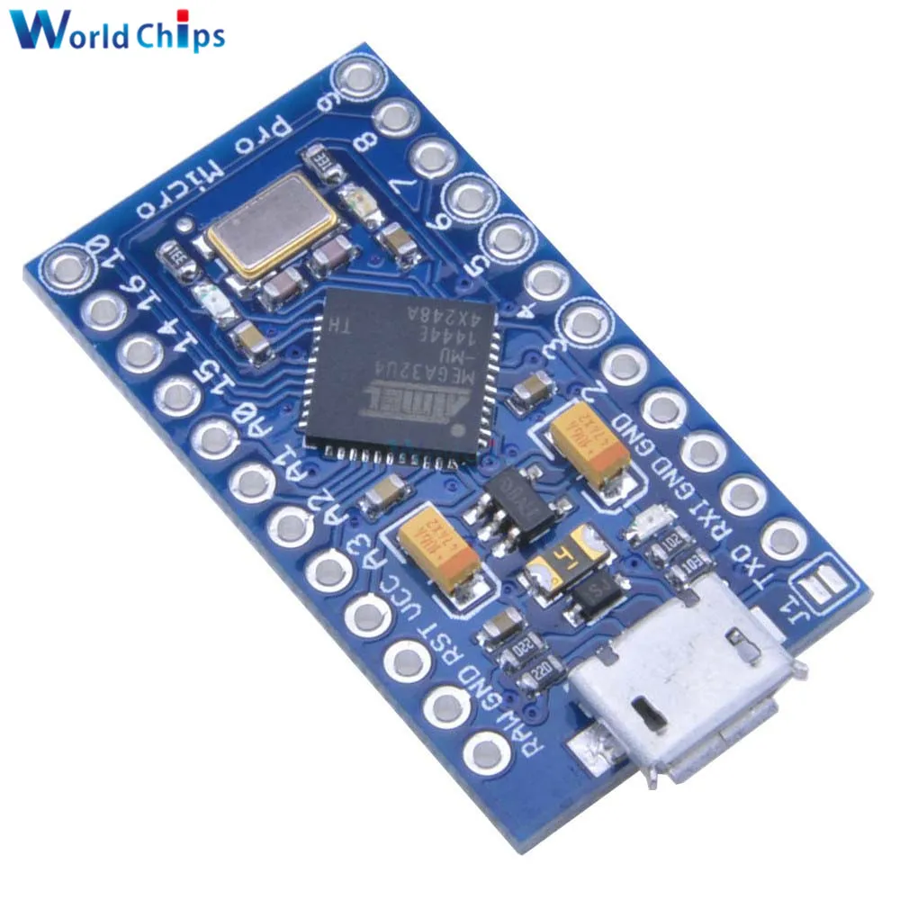 Micro USB ATmega32U4 Pro Micro 3,3 V 8 MHz Board Modul Für Arduino – Bild 4