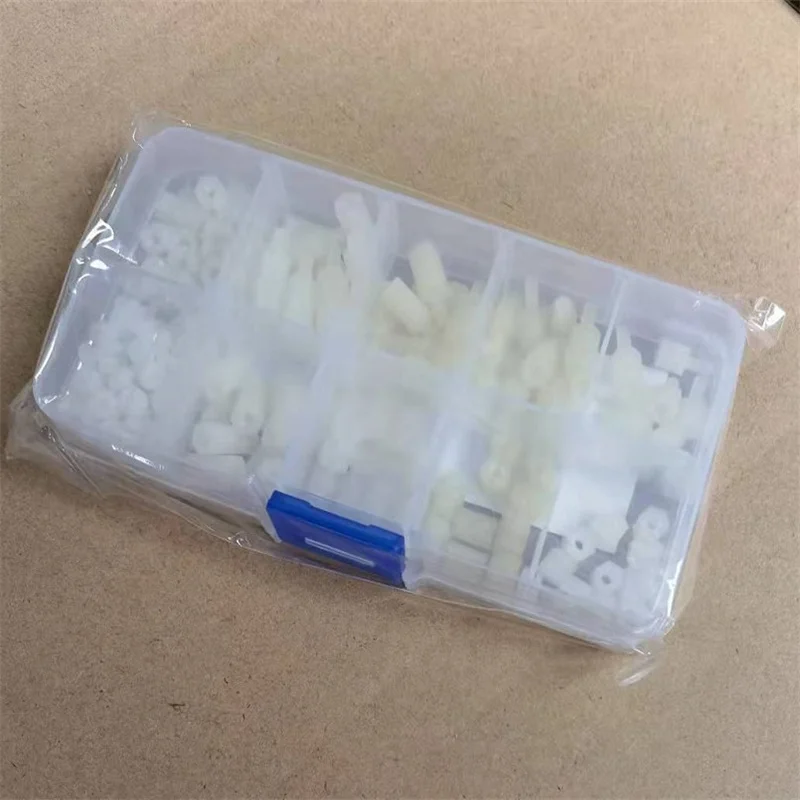 M2 M2.5 M3 Sechskant-Nylon-Abstandshalter für PCB-Motherboard, feste Kunststoff-Abstandsschrauben (180 Stück)