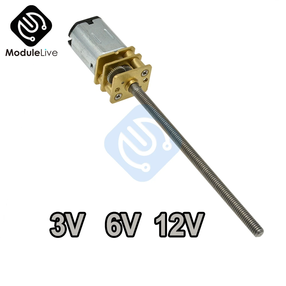 Gleichstrommotor 3V/6V/12V N20 Mini Micro Metallgetriebemotor Gleichstrommotoren Welle M3 x 55mm