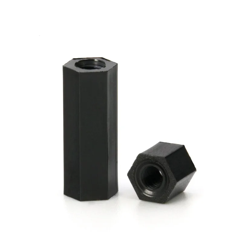 Schwarz Abstand Schraube Hex Nylon Standoff Spacer Spalte (50 Stück) – Bild 3