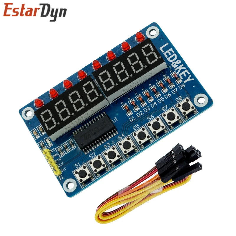 Tm1637 4 Bit/tm1638/max7219 8-Bit-Digital-LED-Anzeigemodul 7 Segment – Bild 6