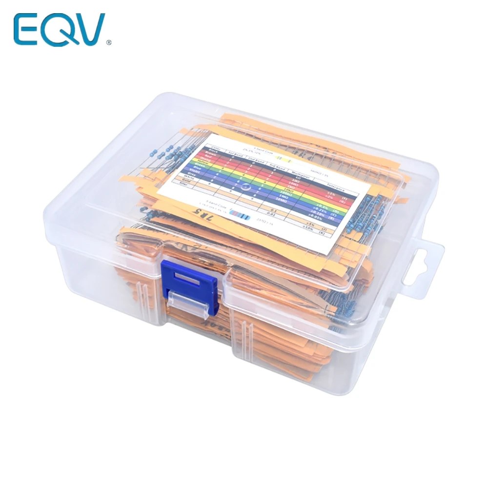 130 Werte 1/4W 0,25 W 1% Metall Film Widerstände Assorted (2600 Stück) – Bild 2