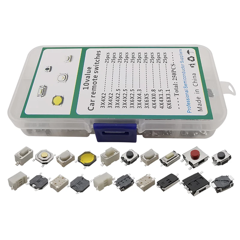 SMD Micro Tactile Push Button Switch Zubehör Kit Auto Fernbedienung – Bild 2