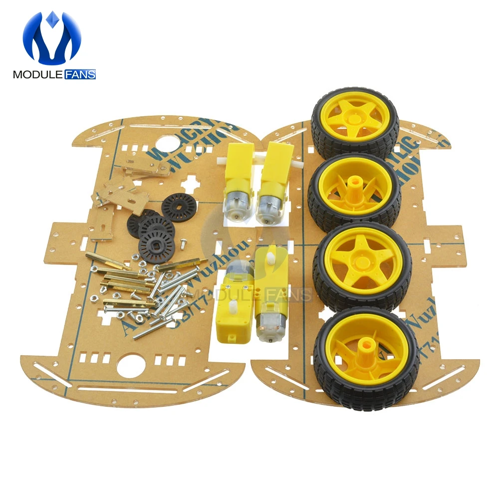 4WD Roboter Smart Car Chassis Kits mit Geschwindigkeit Encoder – Bild 5