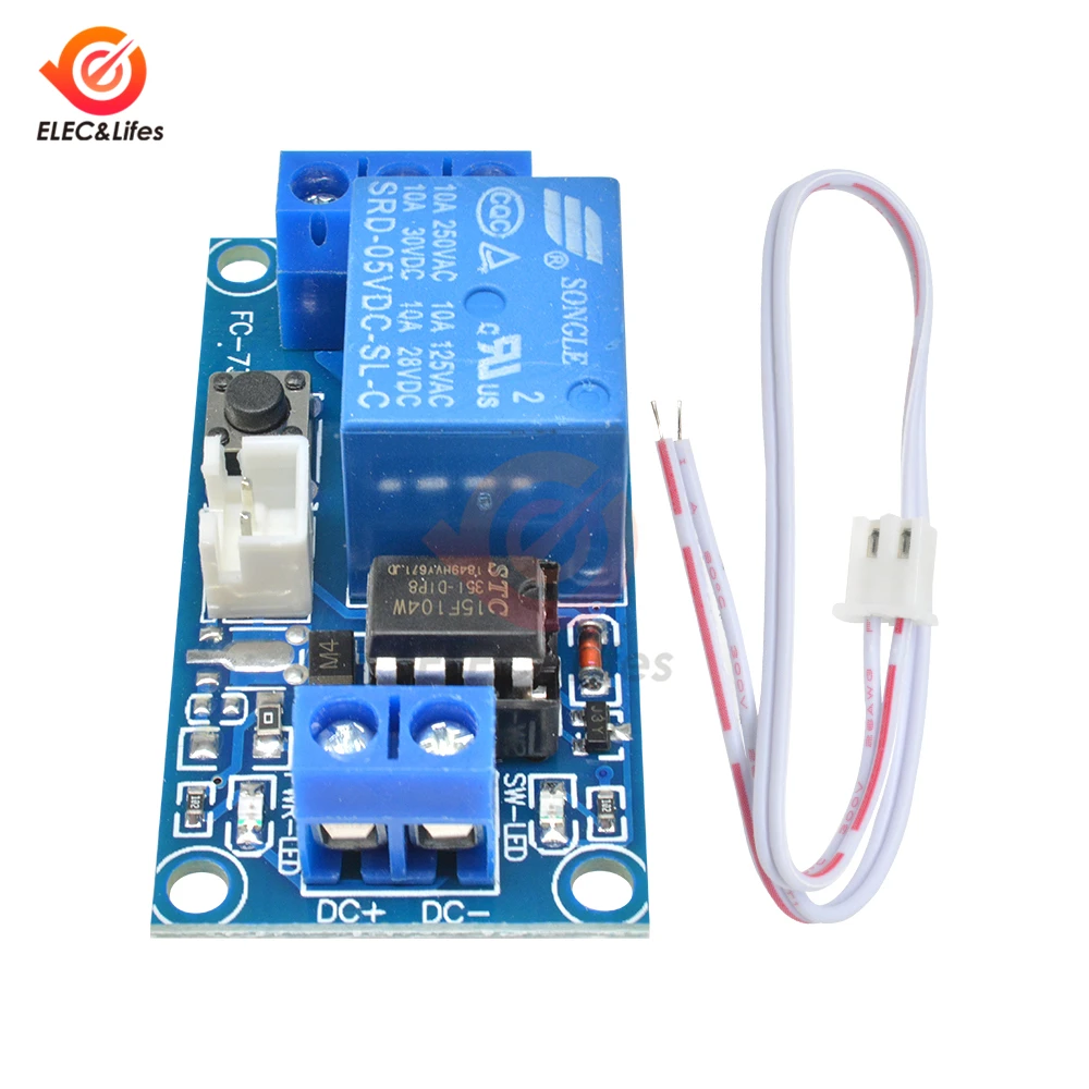 5V 12V 24V 1-Kanal-Relaismodul mit Schalter Kompaktes Design Einfach – Bild 4