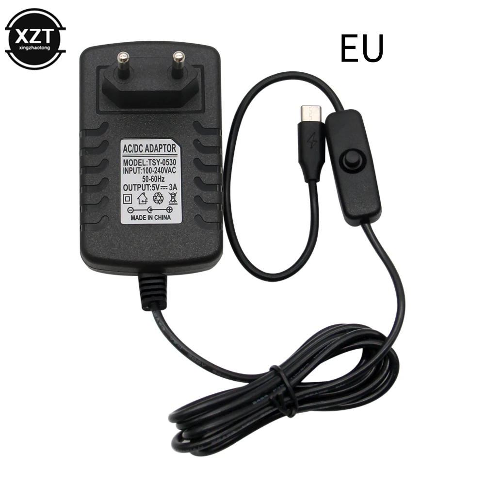 Raspberry Pi 4 Typ-C Netzteil 5V 3A Power Adapter Mit ON/OFF Schalter – Bild 2
