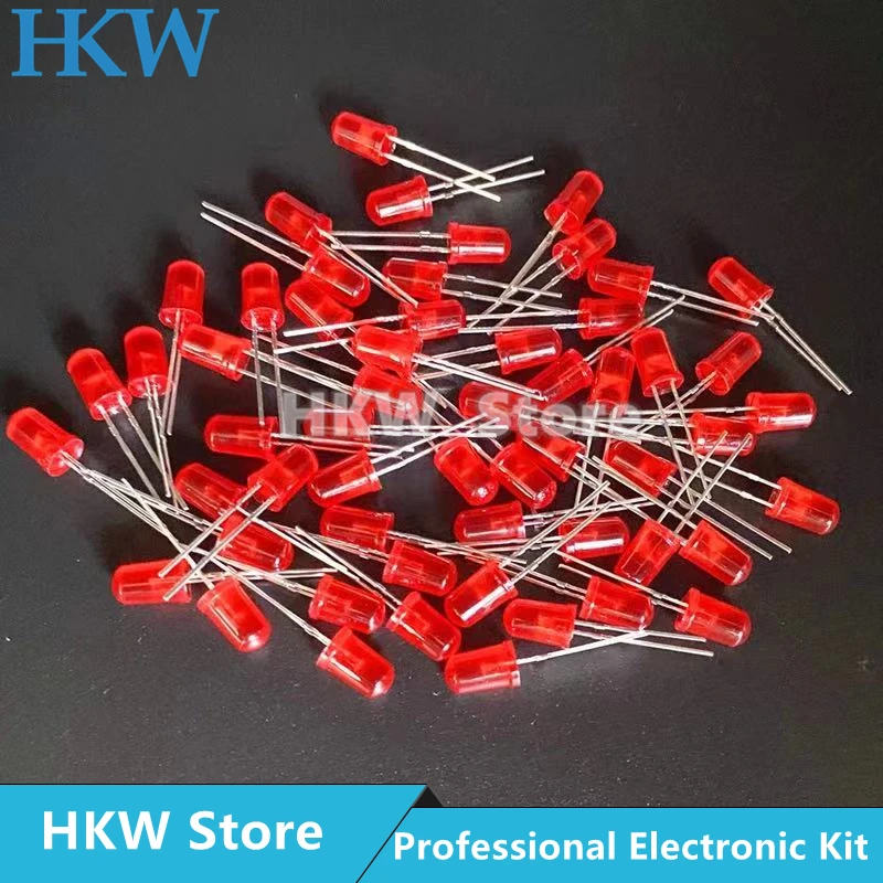 3mm LED-Diode 3mm Assorted Kit Weiß Grün Rot Blau Gelb (100 Stück) – Bild 5
