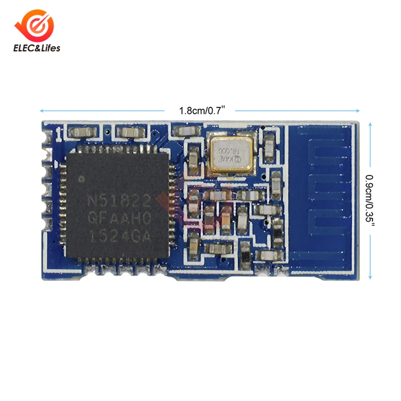 NRF51822-04 BLE4.0 Drahtloses Bluetooth-Modul TTL UART Geringer – Bild 6