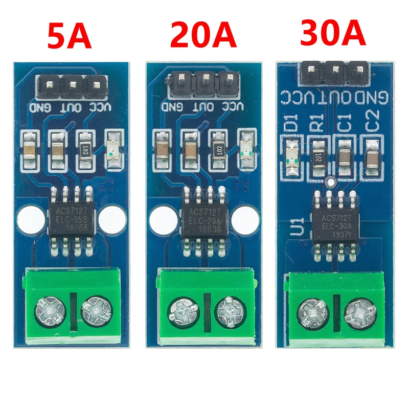 Halle Aktuelle Sensor Modul ACS712 modul 5A 20A 30A Halle Aktuelle Sensor Modul 5A/20A/30A ACS712