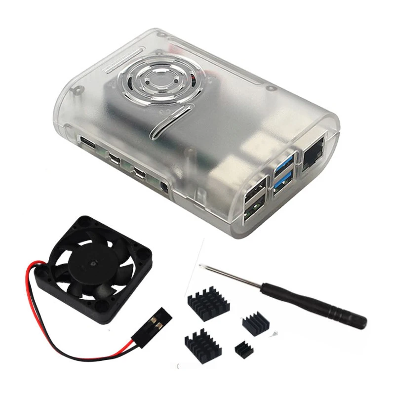 Raspberry Pi 4 Modell B ABS Fall mit Lüfter und Kühlkörper Kit – Bild 5