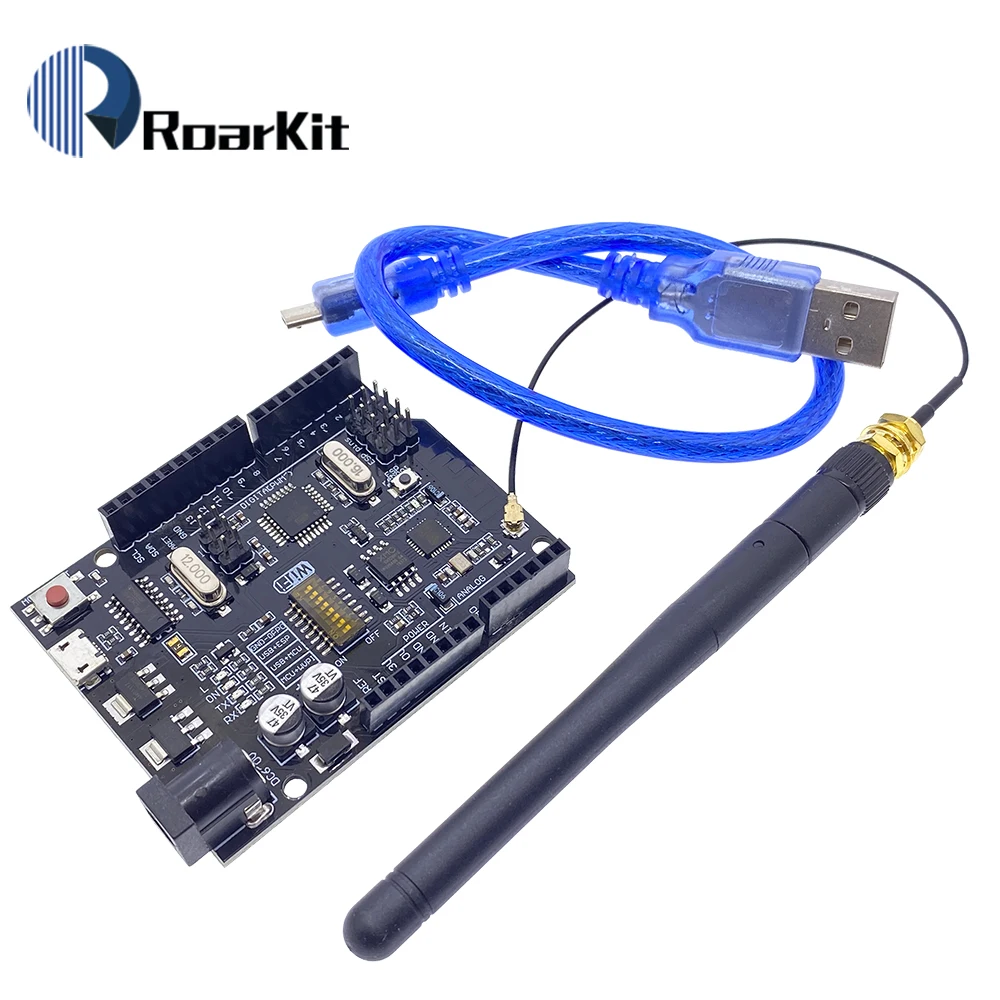 UNO R3 + WiFi ATmega328P + ESP8266 (32Mb speicher) USB-TTL CH340G Für Arduino Uno NodeMCU WeMos ESP8266 Eine