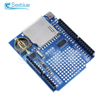 DS1307 Daten Logger Modul Protokollierung Recorder Schild V 1,0 RTC Real Time Clock Für Arduino Sd-karte DC