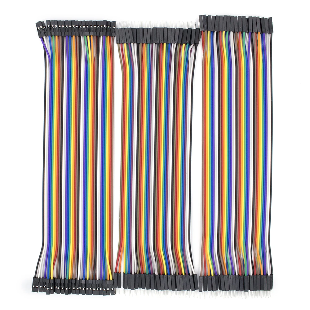 Dupont Line 20 cm 2,54 mm 3 Arten 40Pin Stecker auf Stecker + Buchse auf Stecker + Buchse auf Buchse