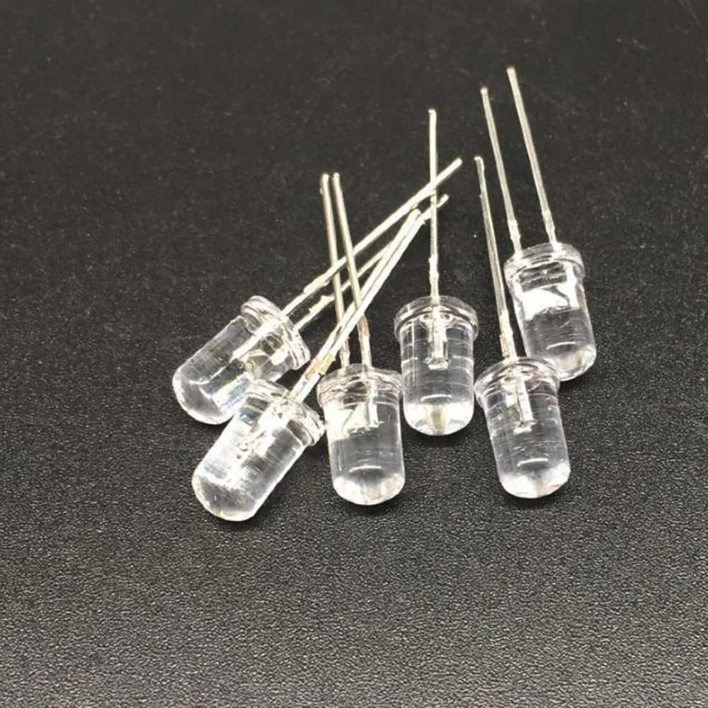 3mm/5mm Licht Diode DIY Kit Weiß Gelb Rot Blau Grün Runde (1000 Stück) – Bild 3