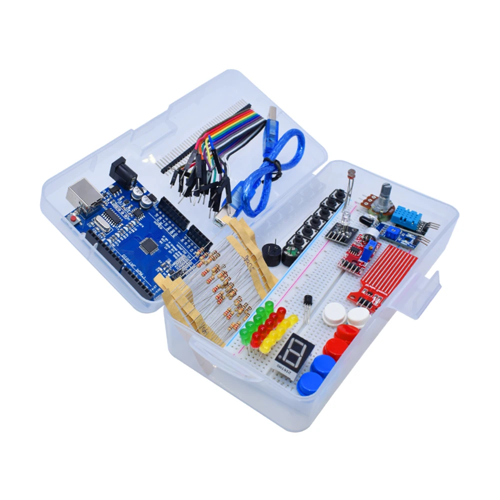 Starter Kit für Arduino Uno R3 Breadboard Basic, einfaches Lernset – Bild 6