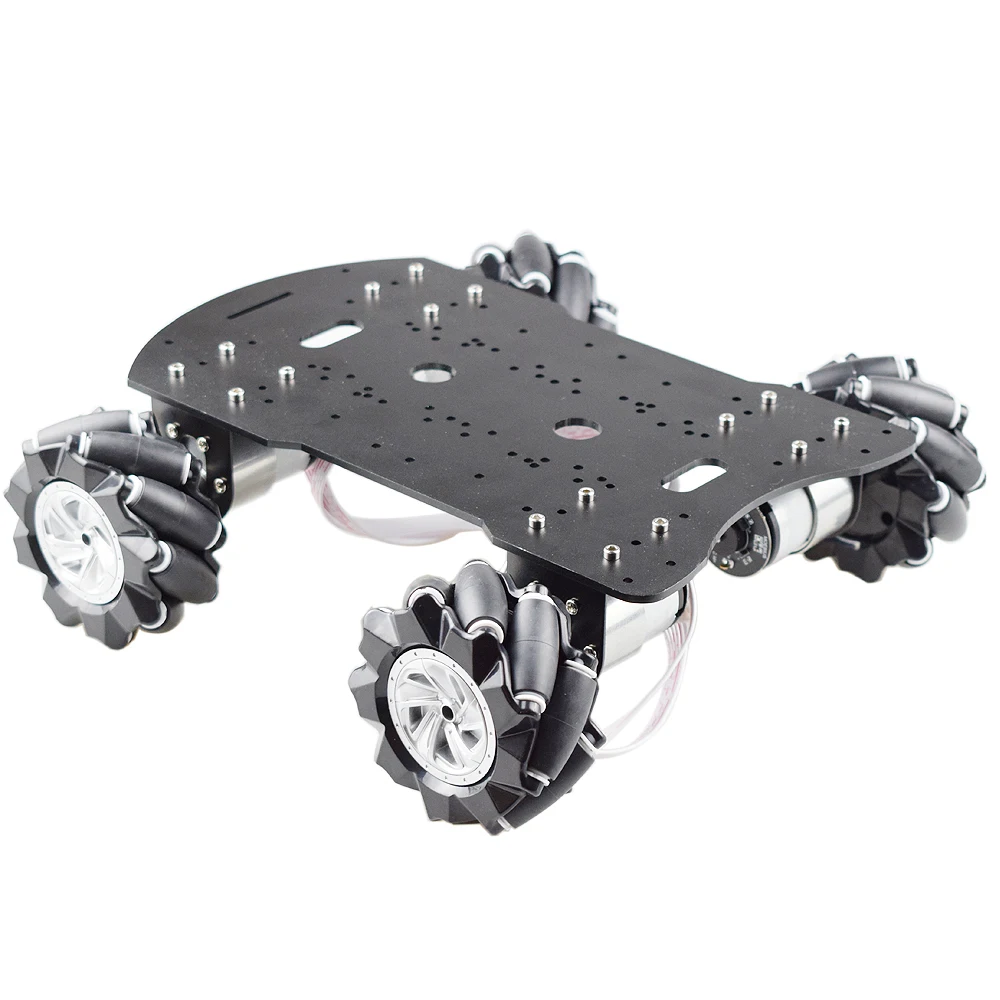 15kg Nutzlast 4WD 80mm Mecanum Rad Roboter Auto Chassis Kit mit DC 12V – Bild 3