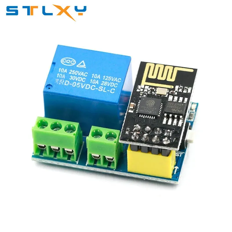 ESP01 ESP-01 Drahtloses WiFi-Modul ESP8266 ESP-01S 5V WiFi-Relaismodul – Bild 4