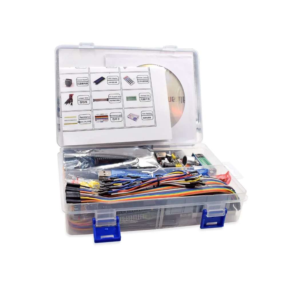 Das umfassendste Starter-Kit für Arduino R3 mit Tutorial /1602 LCD/R3-Karte/Widerstand