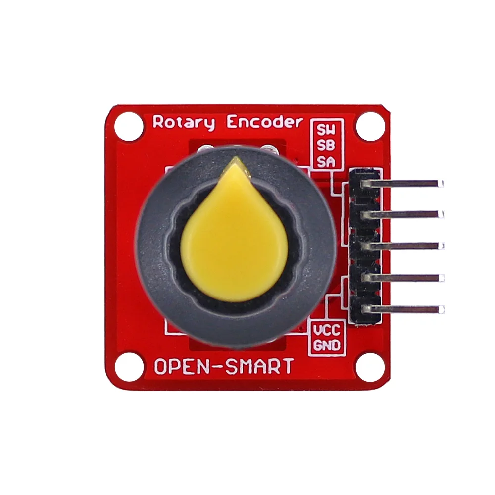 OPEN-SMART EC11 Drehgebermodul 360-Grad-Inkrementalimpulspotentiometer Lautstärkeregler mit Taste für Arduino