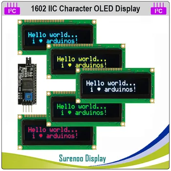 Echtes OLED-Display, IIC/I2C/TWI 1602 162 16*2 LCD-Modul mit seriellem Zeichen LCM