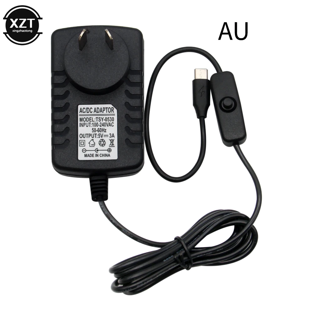 Raspberry Pi 4 Typ-C Netzteil 5V 3A Power Adapter Mit ON/OFF Schalter – Bild 3